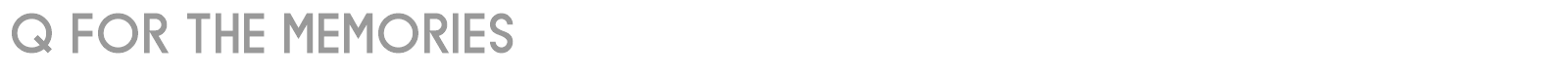 Q for the Memories font preview